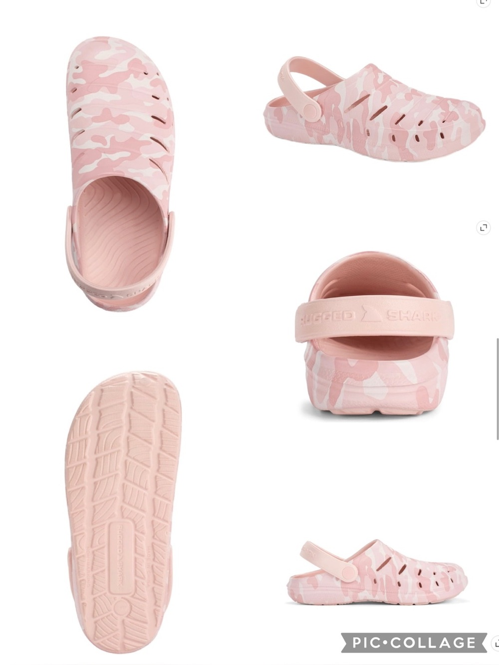 Rugged Shark Eva Clog Pink Camo Camouflage